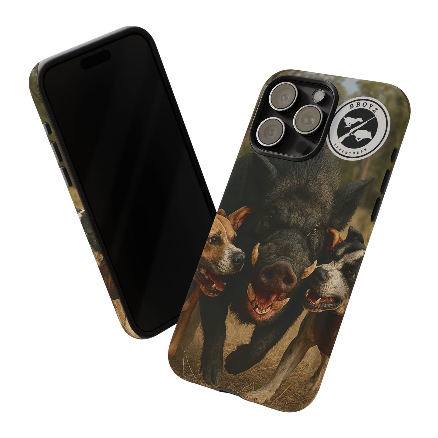 Tough Cases - Wild Boar & Dogs Phone Case - Adventure Vibe, Perfect Gift for Animal Lovers