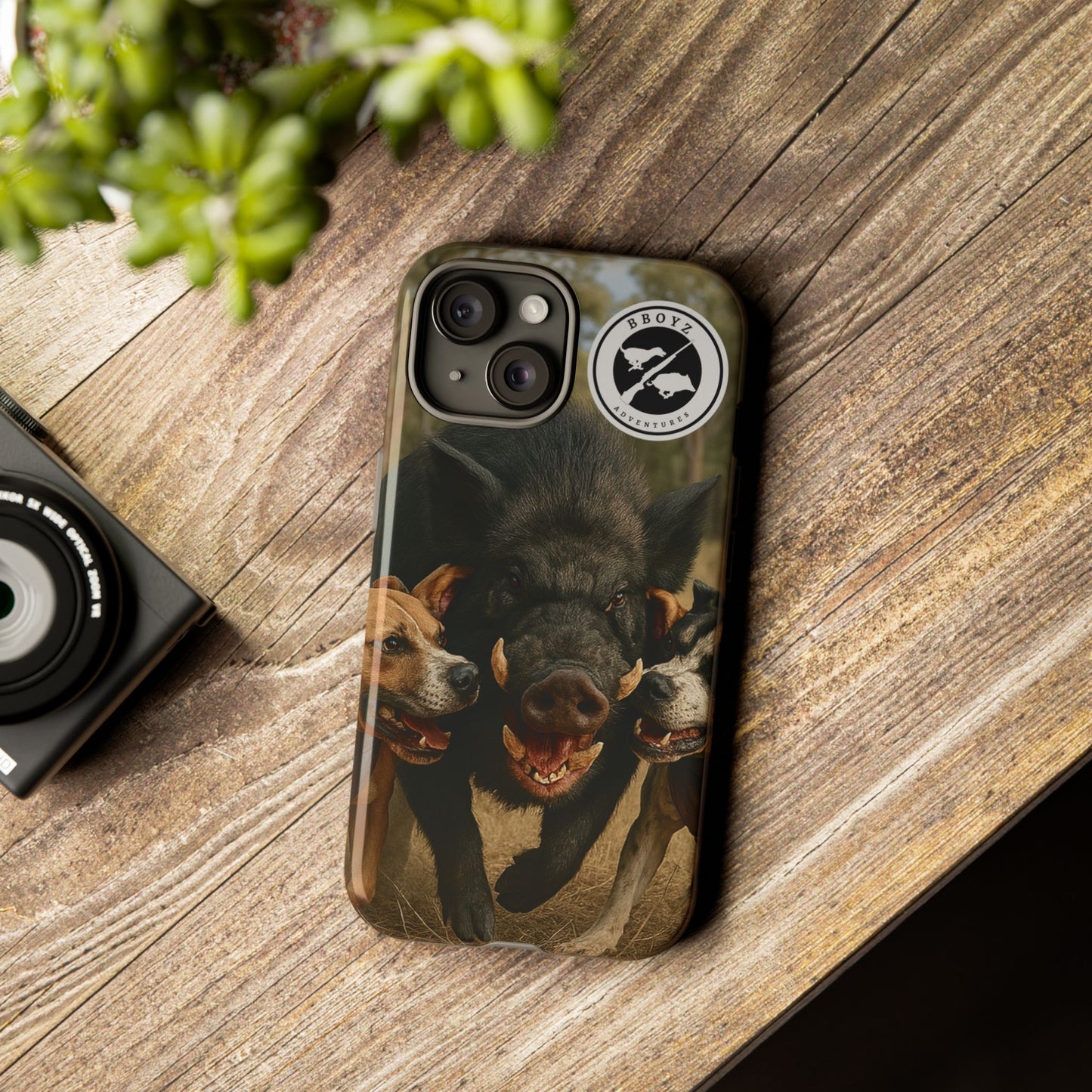 Tough Cases - Wild Boar & Dogs Phone Case - Adventure Vibe, Perfect Gift for Animal Lovers