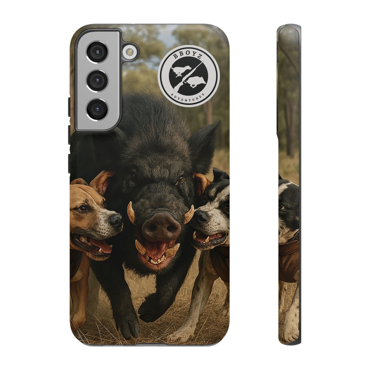 Tough Cases - Wild Boar & Dogs Phone Case - Adventure Vibe, Perfect Gift for Animal Lovers