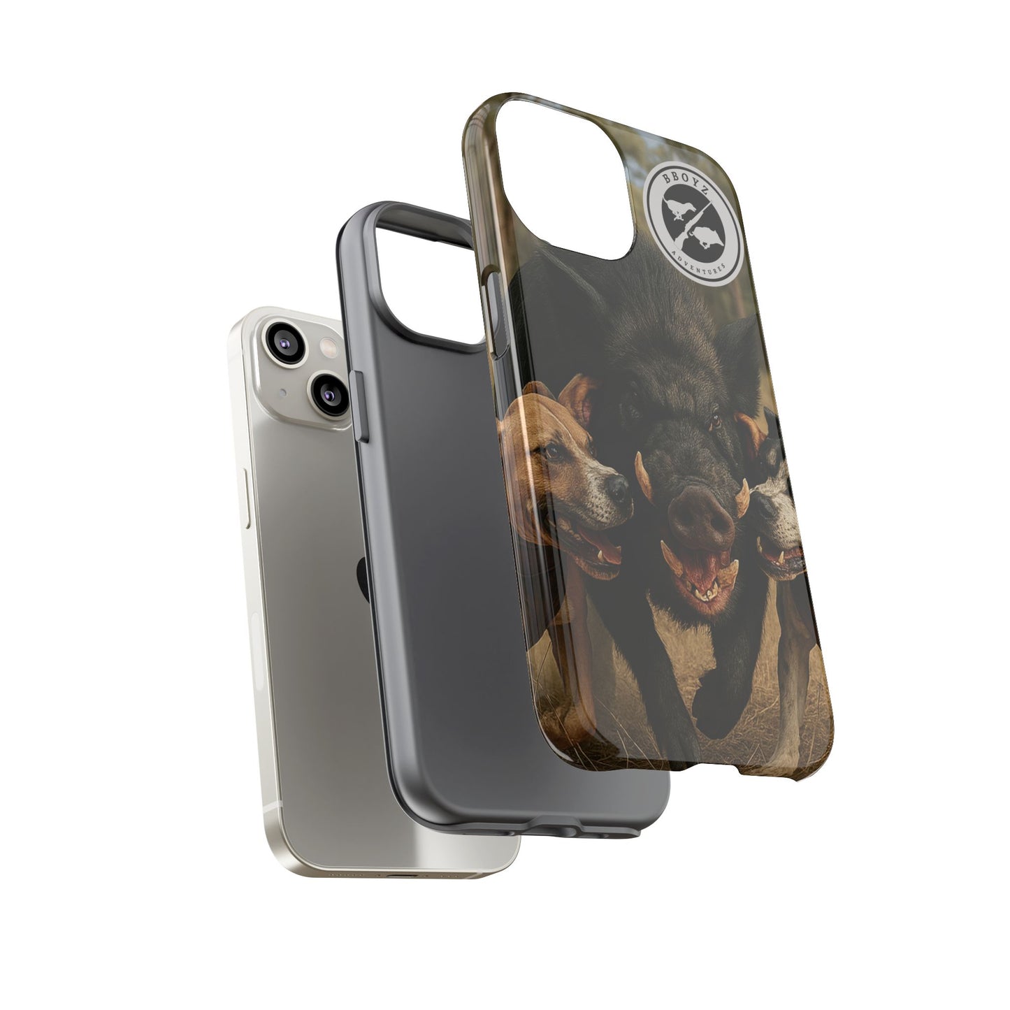 Tough Cases - Wild Boar & Dogs Phone Case - Adventure Vibe, Perfect Gift for Animal Lovers
