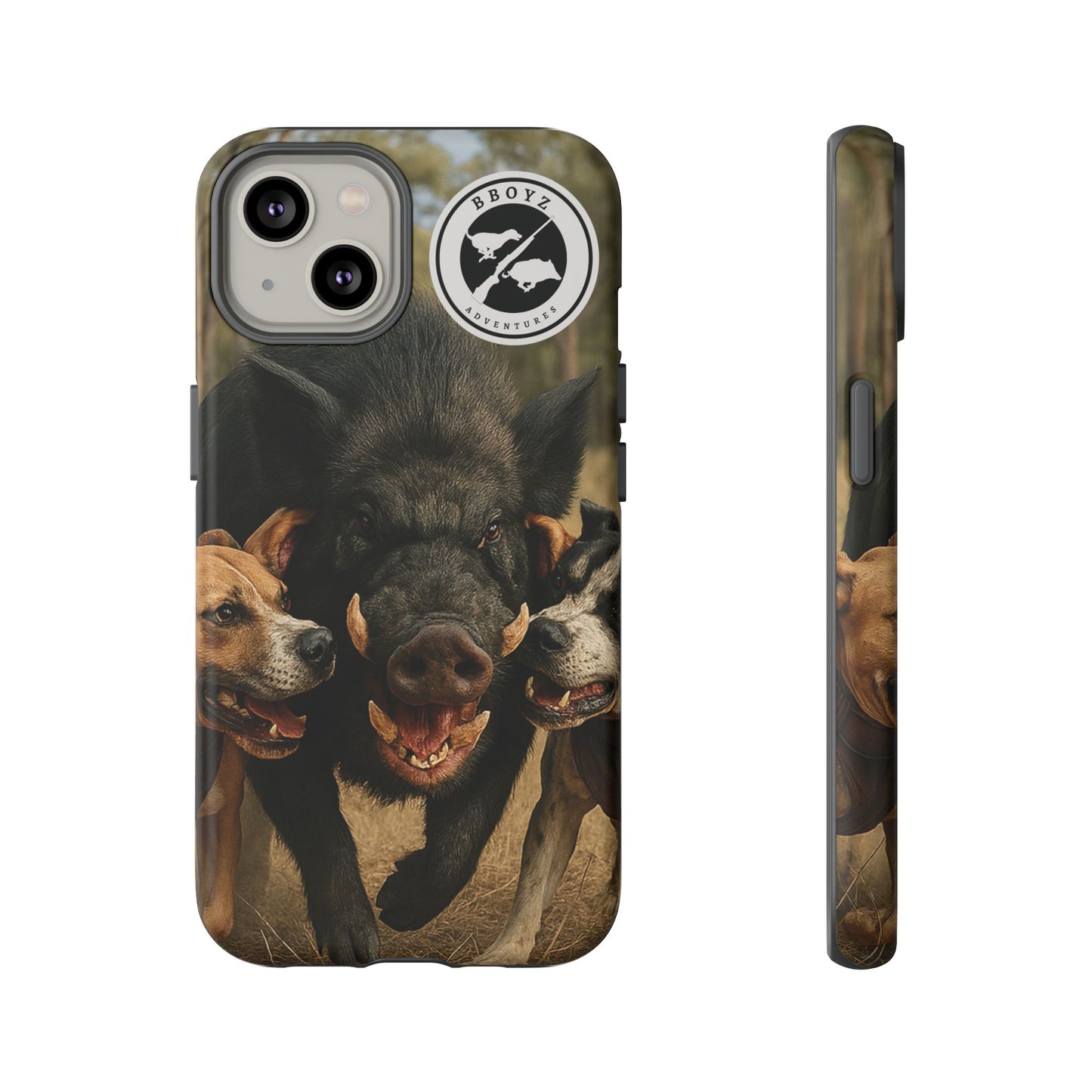 Tough Cases - Wild Boar & Dogs Phone Case - Adventure Vibe, Perfect Gift for Animal Lovers