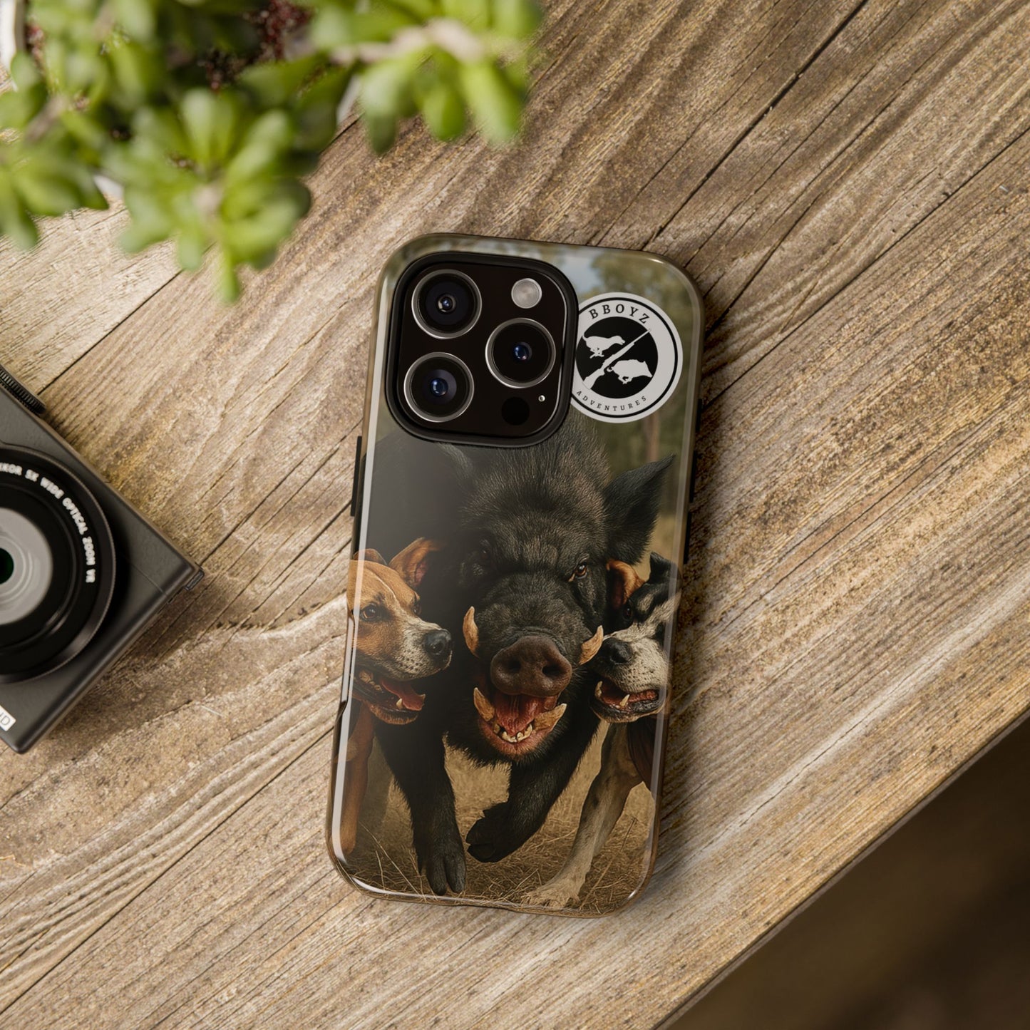 Tough Cases - Wild Boar & Dogs Phone Case - Adventure Vibe, Perfect Gift for Animal Lovers