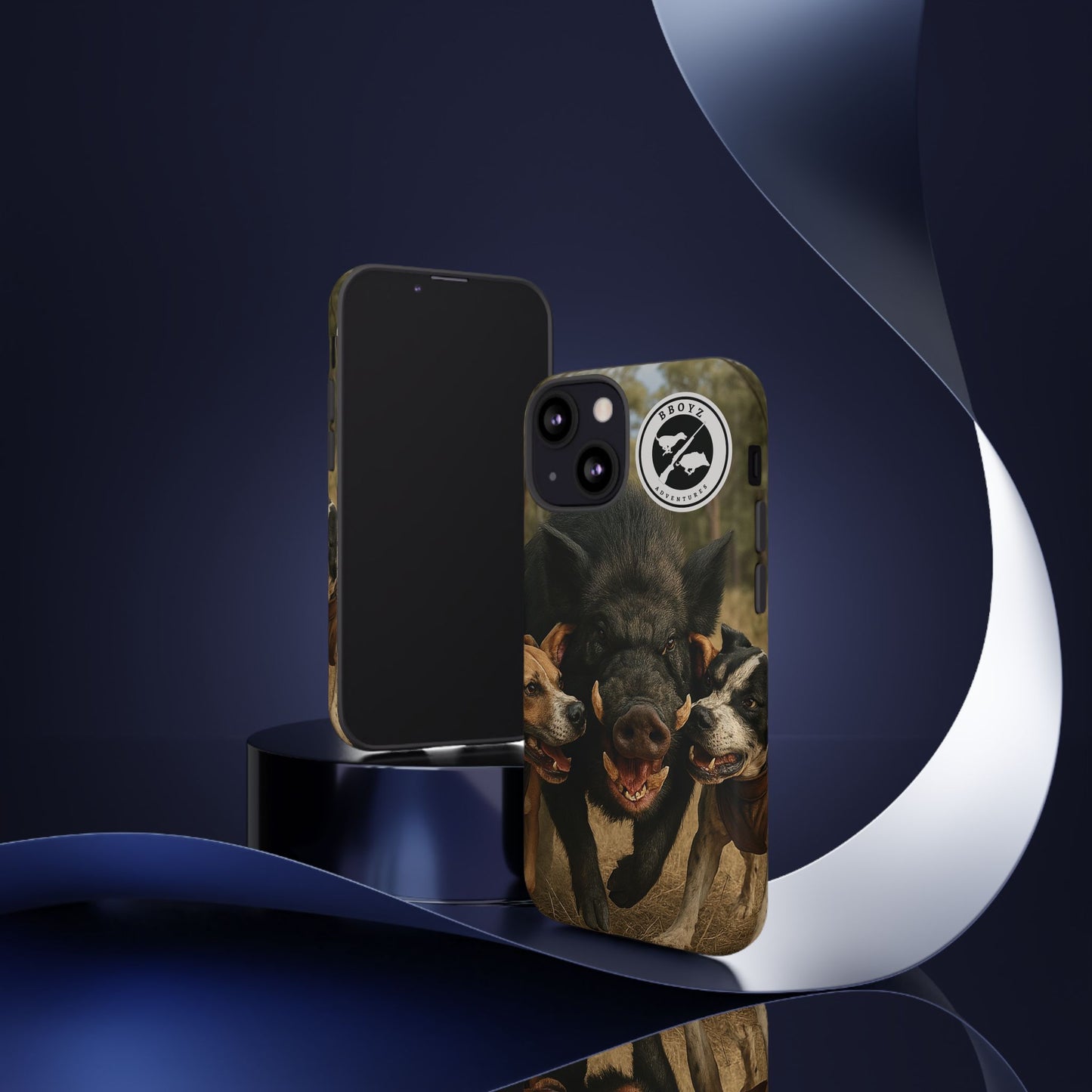 Tough Cases - Wild Boar & Dogs Phone Case - Adventure Vibe, Perfect Gift for Animal Lovers