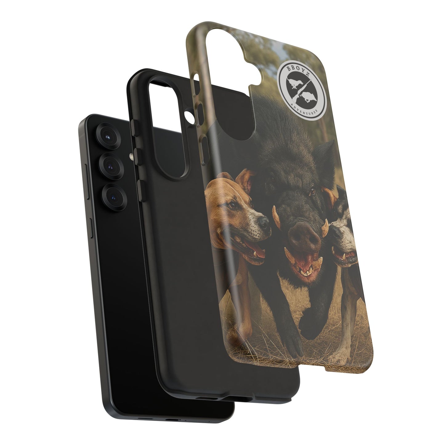 Tough Cases - Wild Boar & Dogs Phone Case - Adventure Vibe, Perfect Gift for Animal Lovers