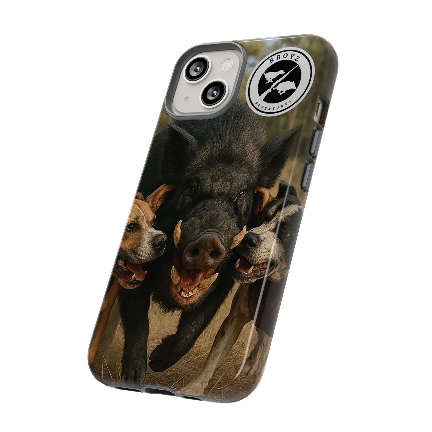 Tough Cases - Wild Boar & Dogs Phone Case - Adventure Vibe, Perfect Gift for Animal Lovers