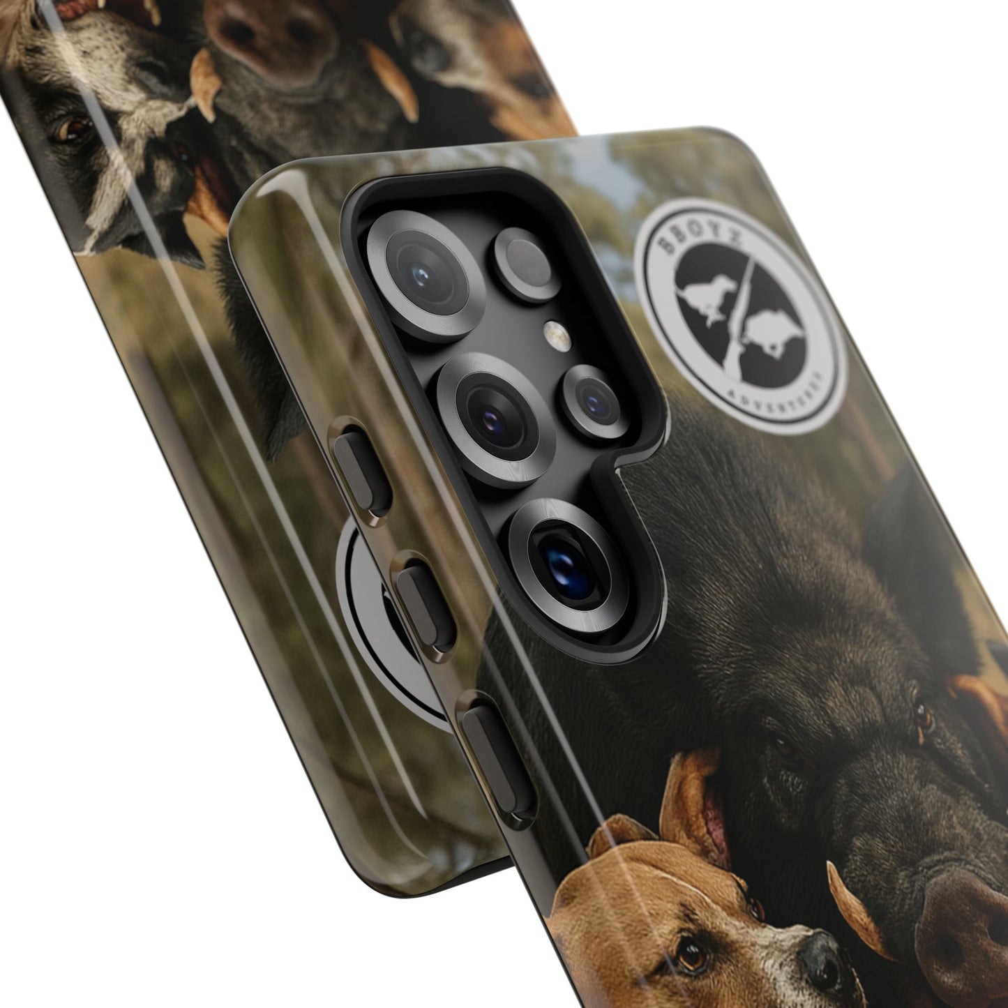 Tough Cases - Wild Boar & Dogs Phone Case - Adventure Vibe, Perfect Gift for Animal Lovers