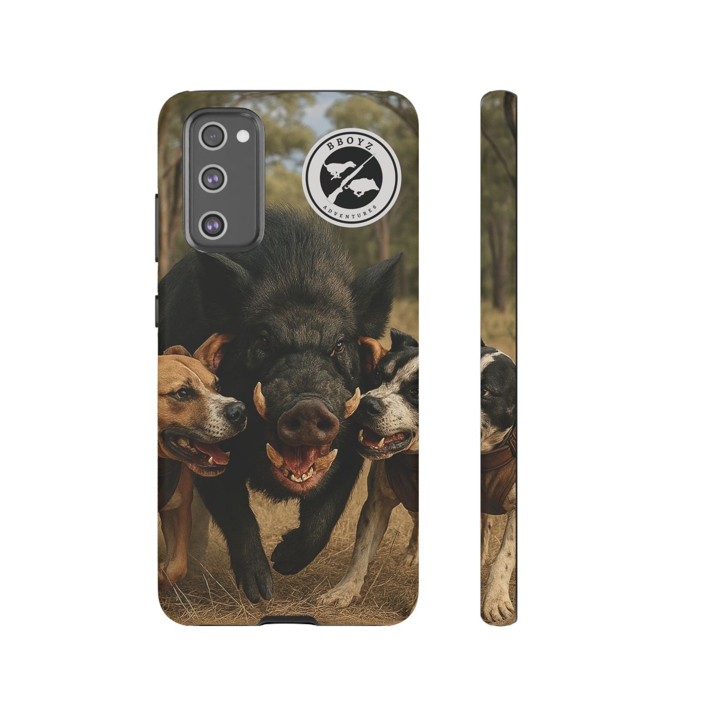 Tough Cases - Wild Boar & Dogs Phone Case - Adventure Vibe, Perfect Gift for Animal Lovers