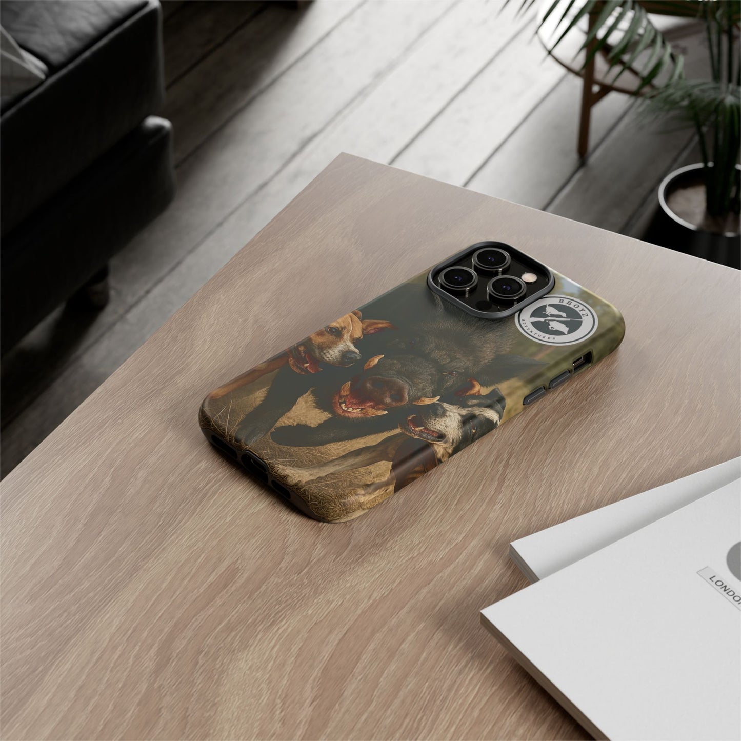 Tough Cases - Wild Boar & Dogs Phone Case - Adventure Vibe, Perfect Gift for Animal Lovers