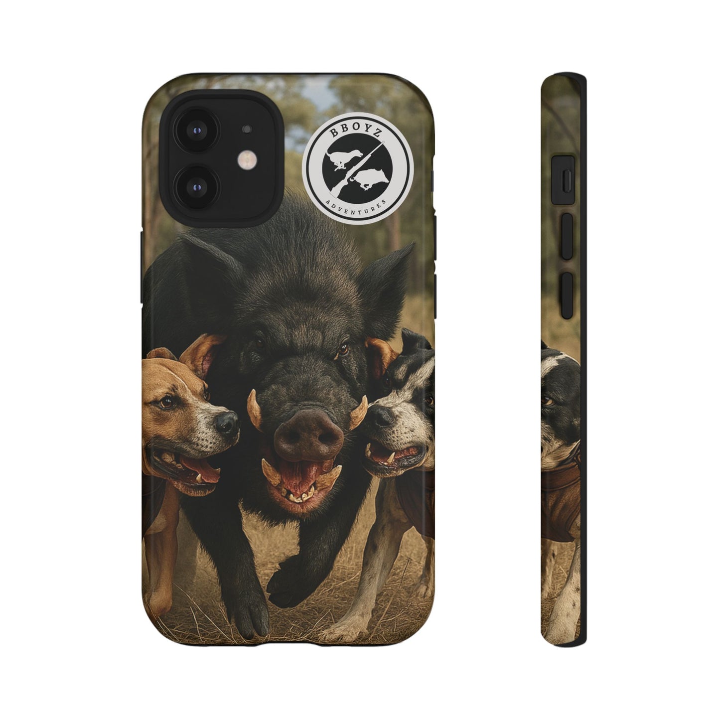 Tough Cases - Wild Boar & Dogs Phone Case - Adventure Vibe, Perfect Gift for Animal Lovers
