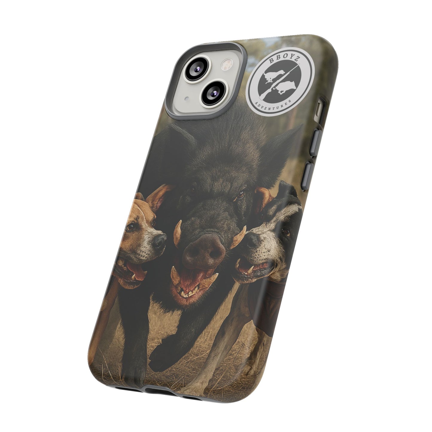 Tough Cases - Wild Boar & Dogs Phone Case - Adventure Vibe, Perfect Gift for Animal Lovers