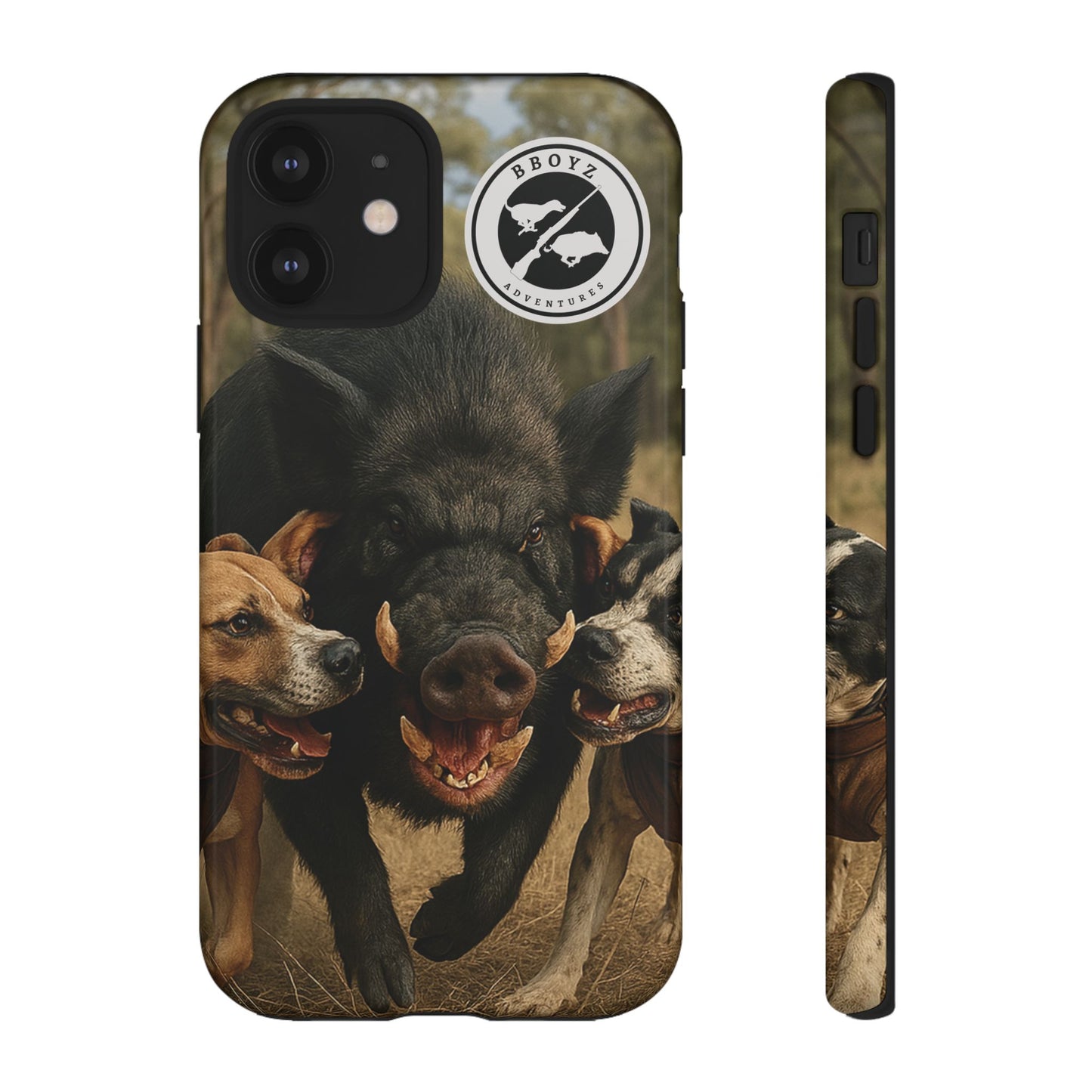 Tough Cases - Wild Boar & Dogs Phone Case - Adventure Vibe, Perfect Gift for Animal Lovers