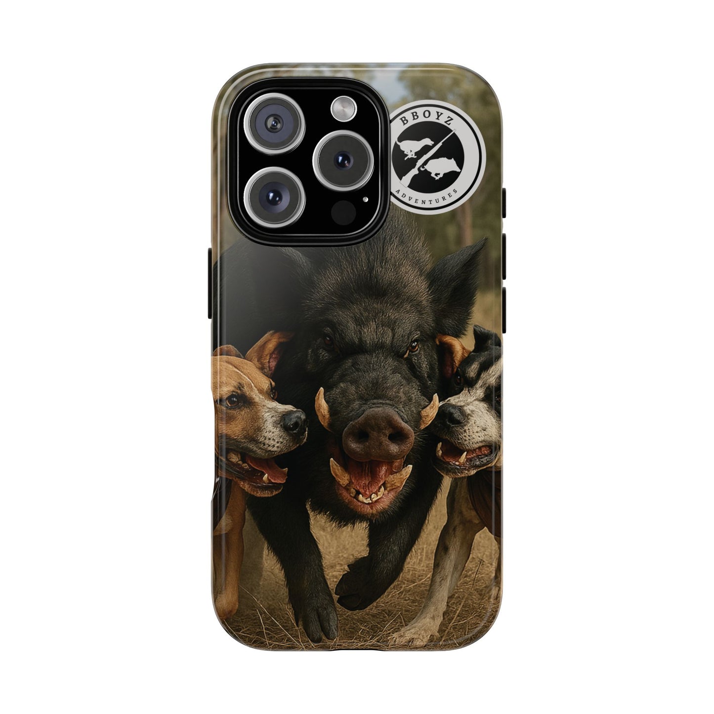 Tough Cases - Wild Boar & Dogs Phone Case - Adventure Vibe, Perfect Gift for Animal Lovers