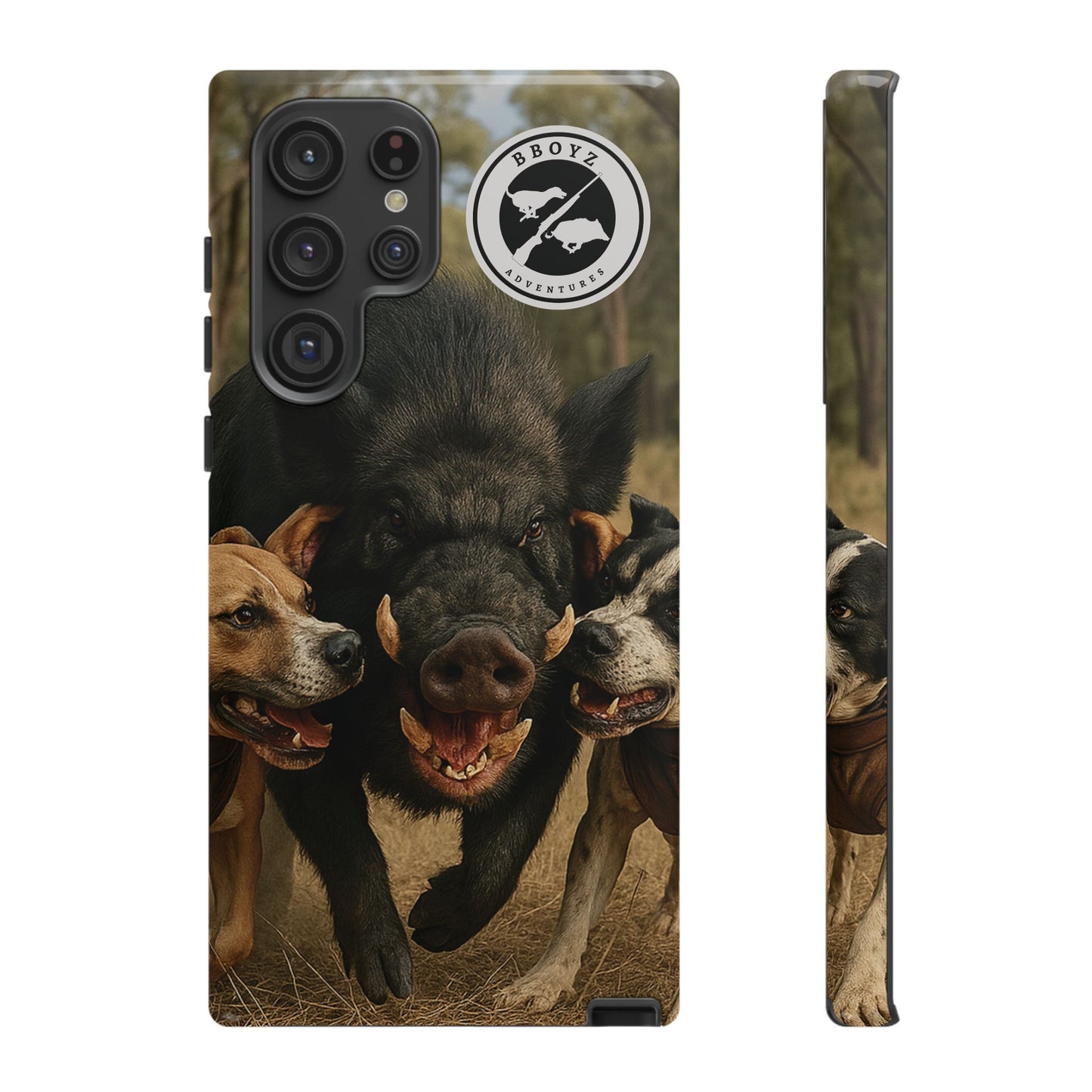 Tough Cases - Wild Boar & Dogs Phone Case - Adventure Vibe, Perfect Gift for Animal Lovers