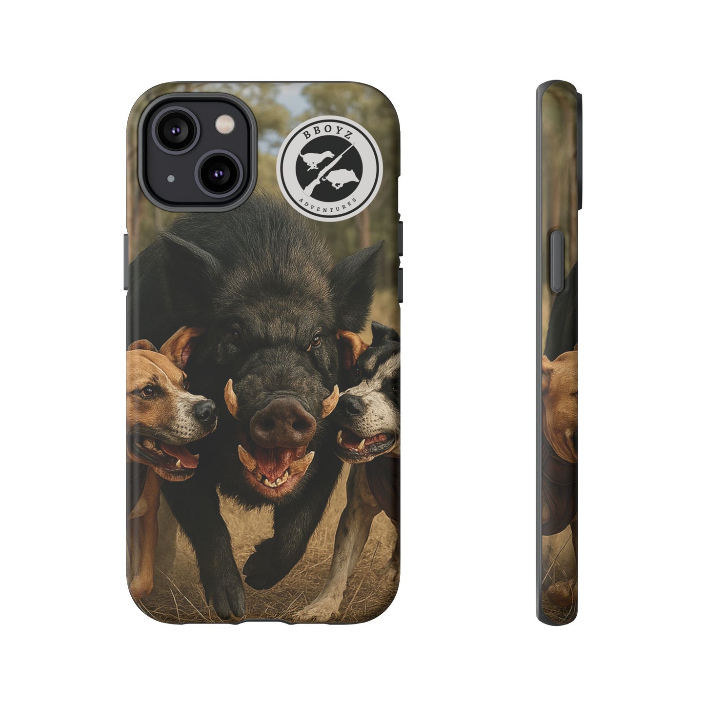 Tough Cases - Wild Boar & Dogs Phone Case - Adventure Vibe, Perfect Gift for Animal Lovers