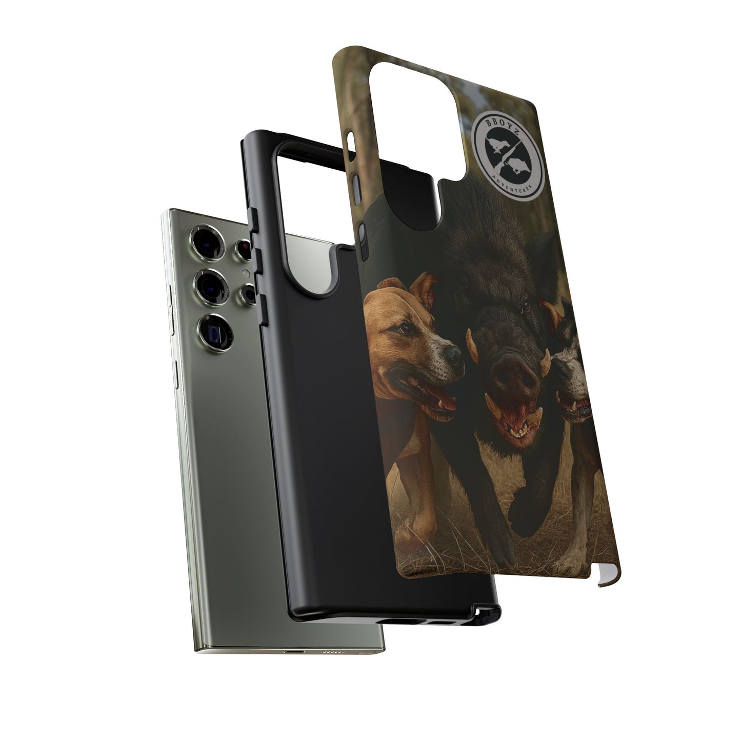Tough Cases - Wild Boar & Dogs Phone Case - Adventure Vibe, Perfect Gift for Animal Lovers