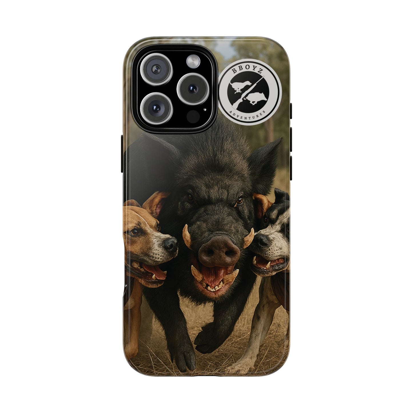 Tough Cases - Wild Boar & Dogs Phone Case - Adventure Vibe, Perfect Gift for Animal Lovers