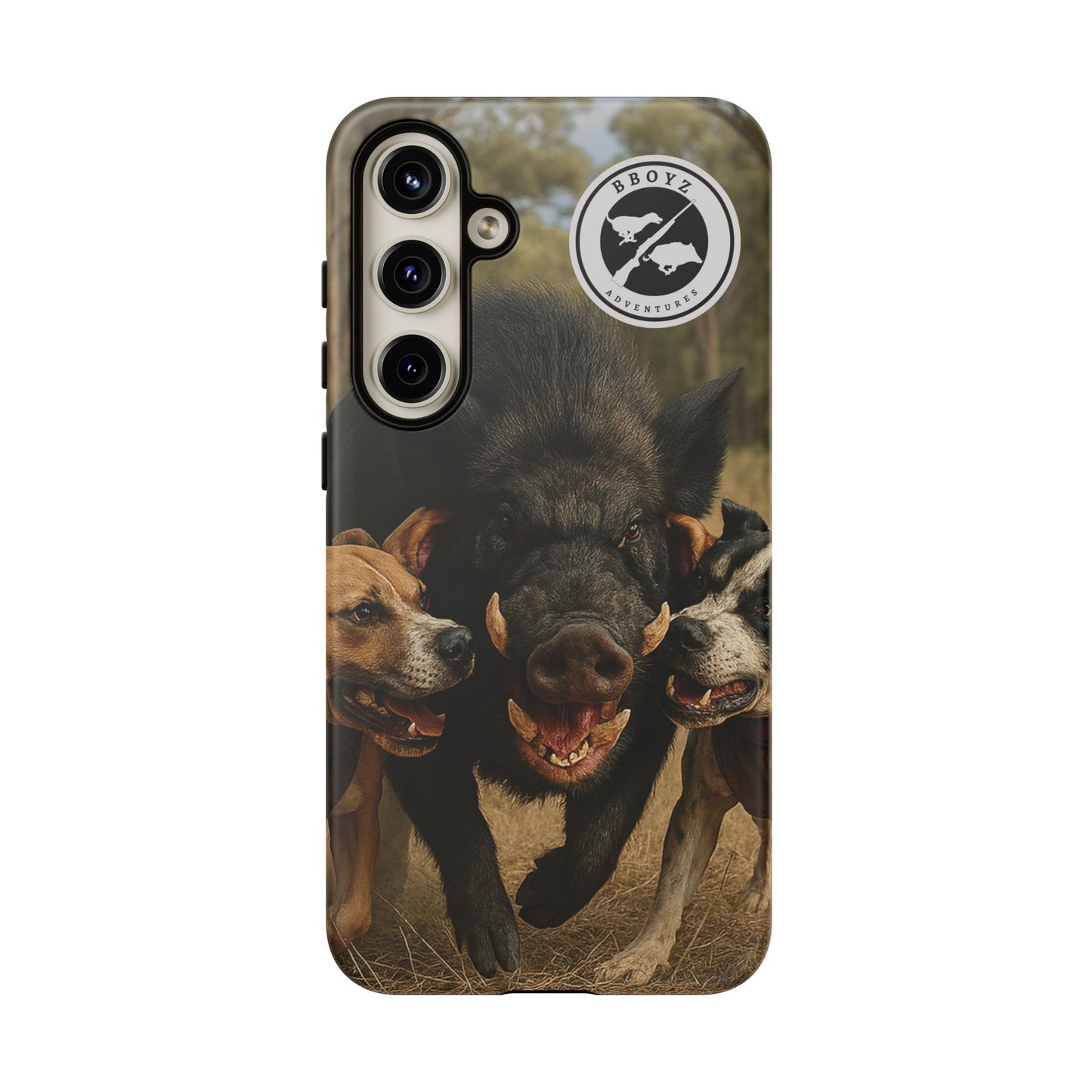 Tough Cases - Wild Boar & Dogs Phone Case - Adventure Vibe, Perfect Gift for Animal Lovers