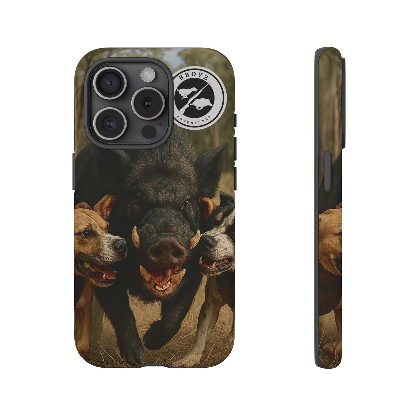 Tough Cases - Wild Boar & Dogs Phone Case - Adventure Vibe, Perfect Gift for Animal Lovers