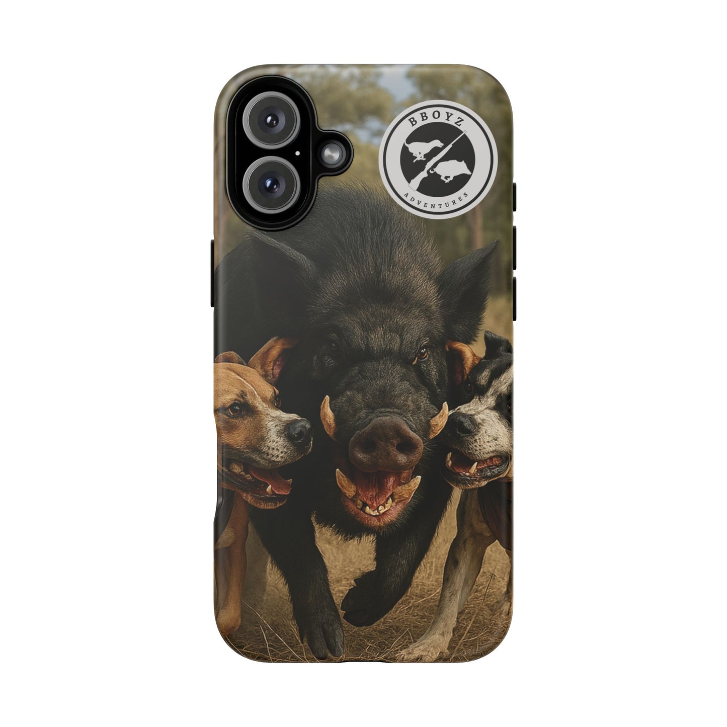 Tough Cases - Wild Boar & Dogs Phone Case - Adventure Vibe, Perfect Gift for Animal Lovers