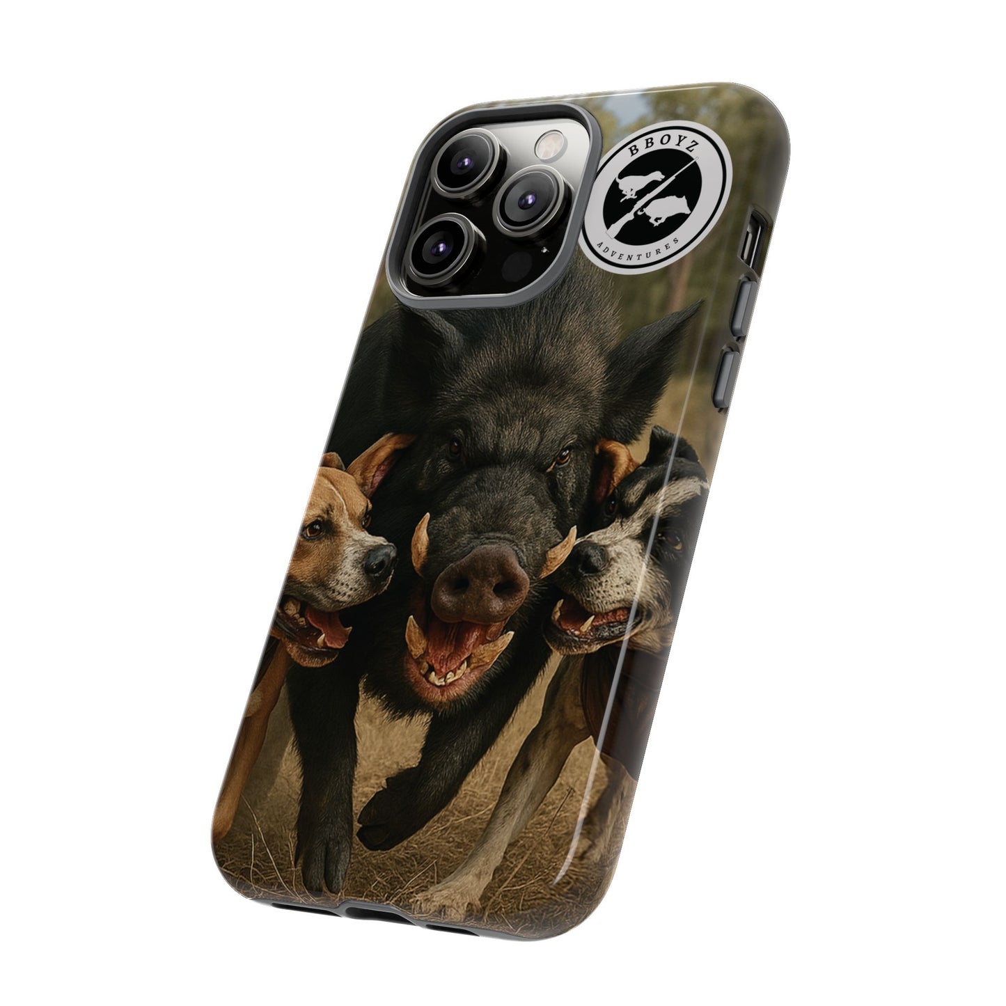 Tough Cases - Wild Boar & Dogs Phone Case - Adventure Vibe, Perfect Gift for Animal Lovers