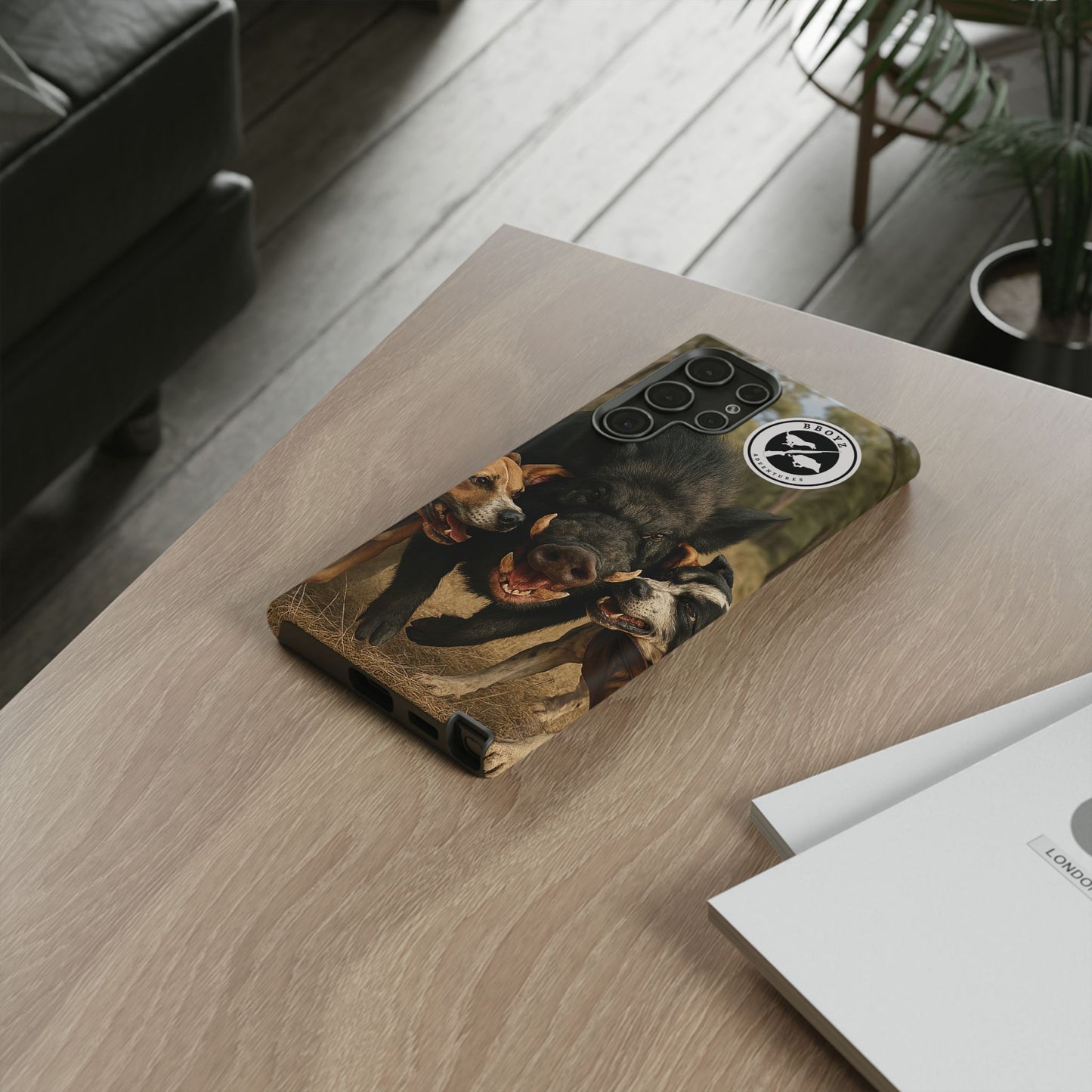 Tough Cases - Wild Boar & Dogs Phone Case - Adventure Vibe, Perfect Gift for Animal Lovers