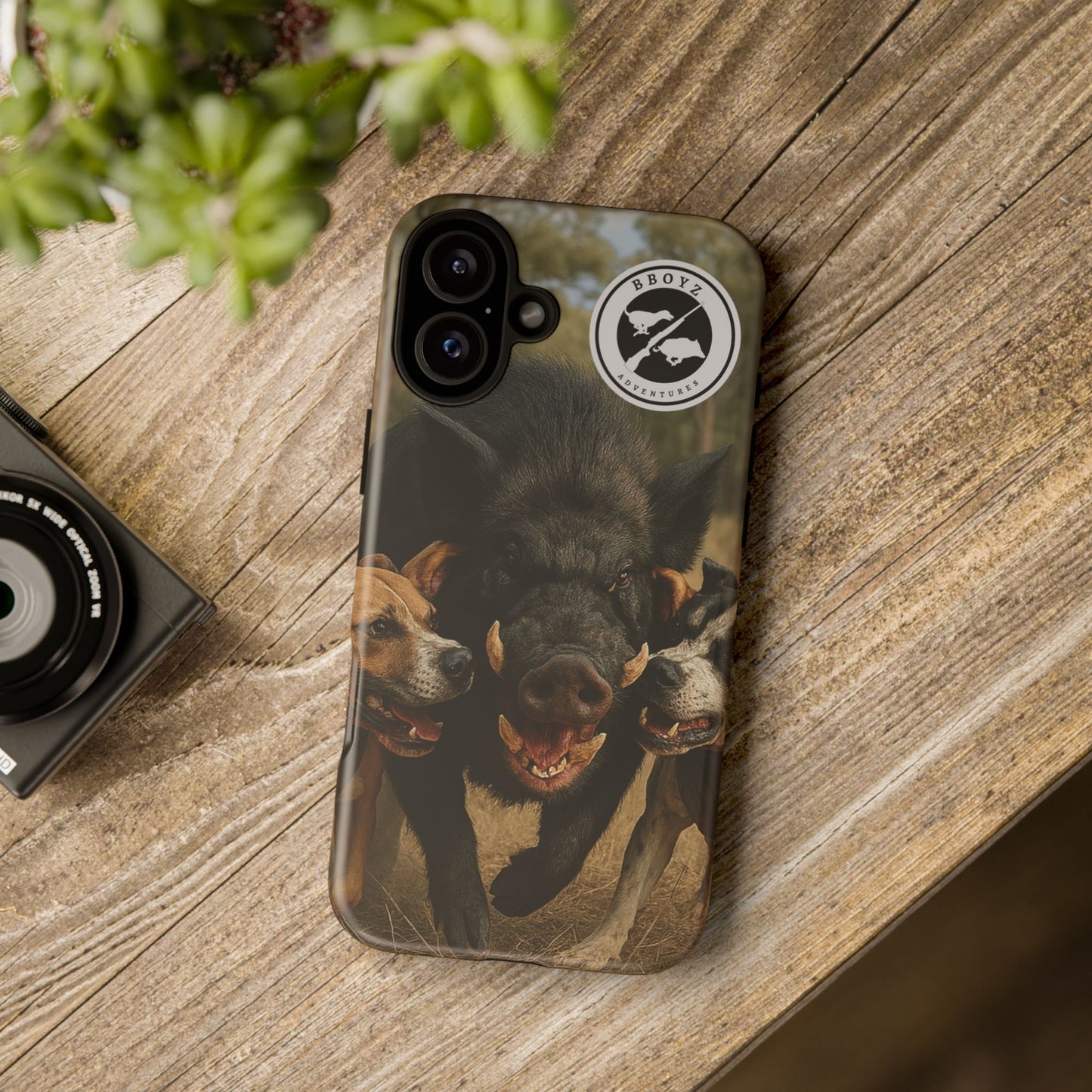 Tough Cases - Wild Boar & Dogs Phone Case - Adventure Vibe, Perfect Gift for Animal Lovers