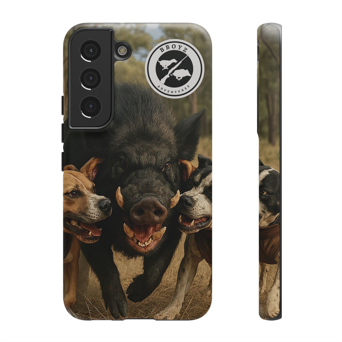 Tough Cases - Wild Boar & Dogs Phone Case - Adventure Vibe, Perfect Gift for Animal Lovers