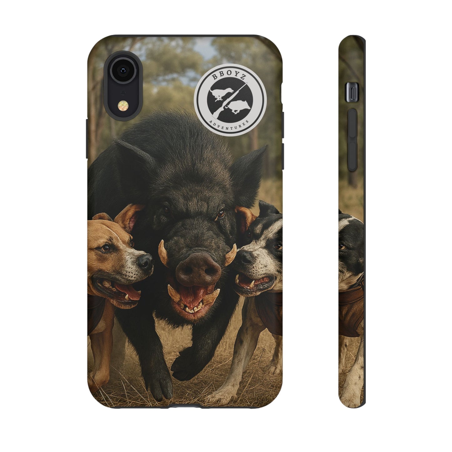 Tough Cases - Wild Boar & Dogs Phone Case - Adventure Vibe, Perfect Gift for Animal Lovers