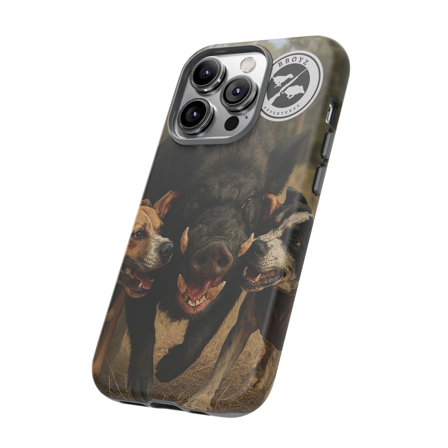 Tough Cases - Wild Boar & Dogs Phone Case - Adventure Vibe, Perfect Gift for Animal Lovers