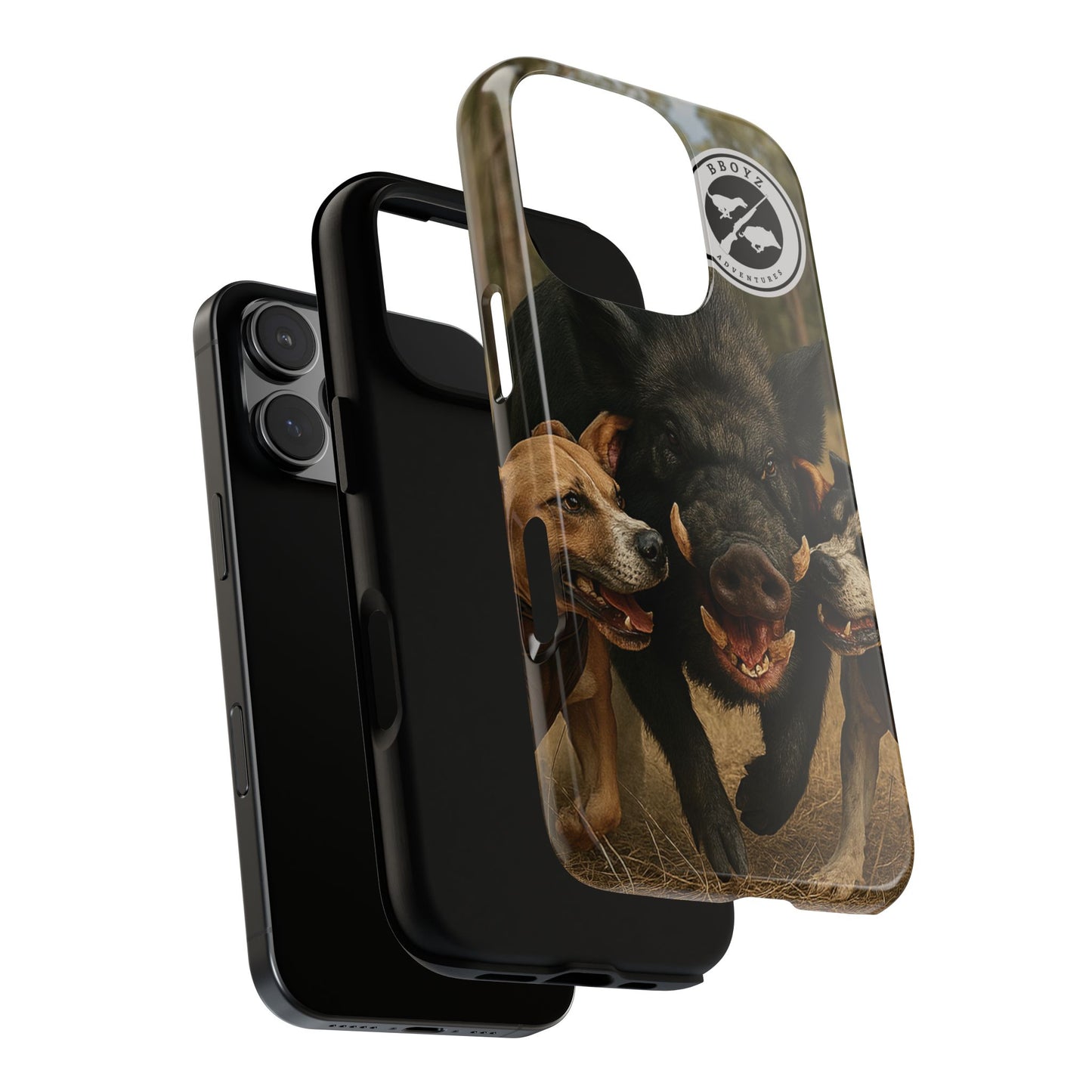 Tough Cases - Wild Boar & Dogs Phone Case - Adventure Vibe, Perfect Gift for Animal Lovers