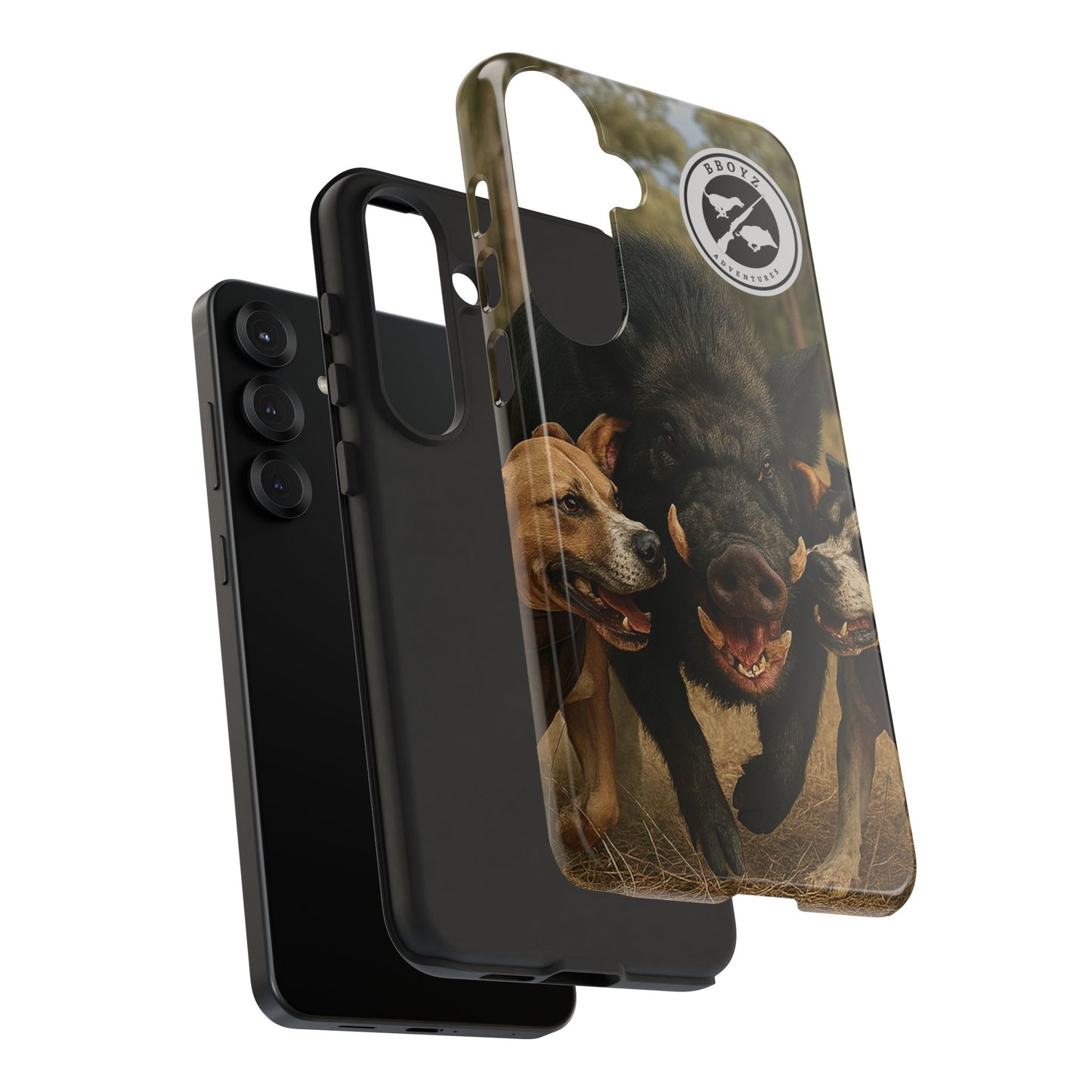 Tough Cases - Wild Boar & Dogs Phone Case - Adventure Vibe, Perfect Gift for Animal Lovers