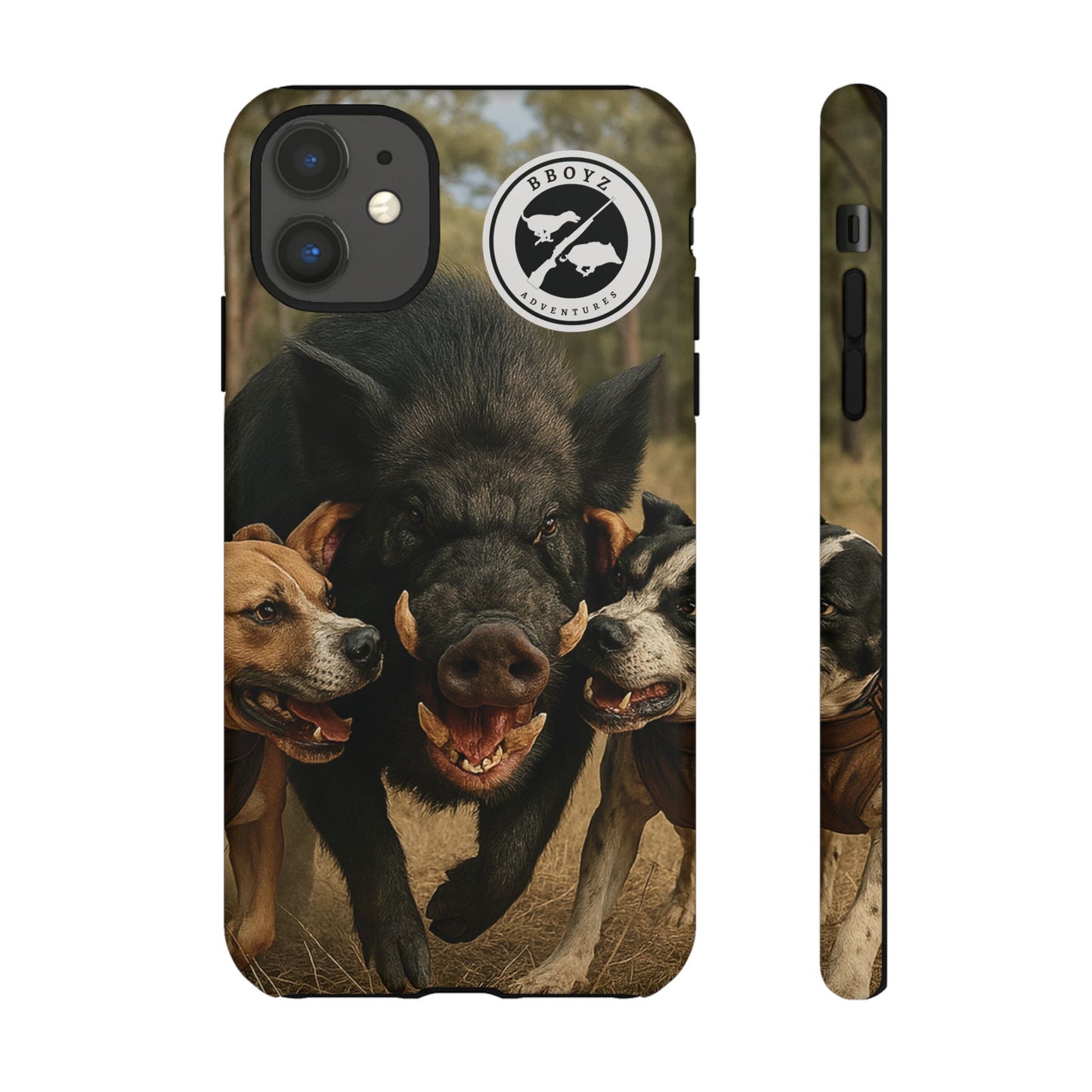 Tough Cases - Wild Boar & Dogs Phone Case - Adventure Vibe, Perfect Gift for Animal Lovers