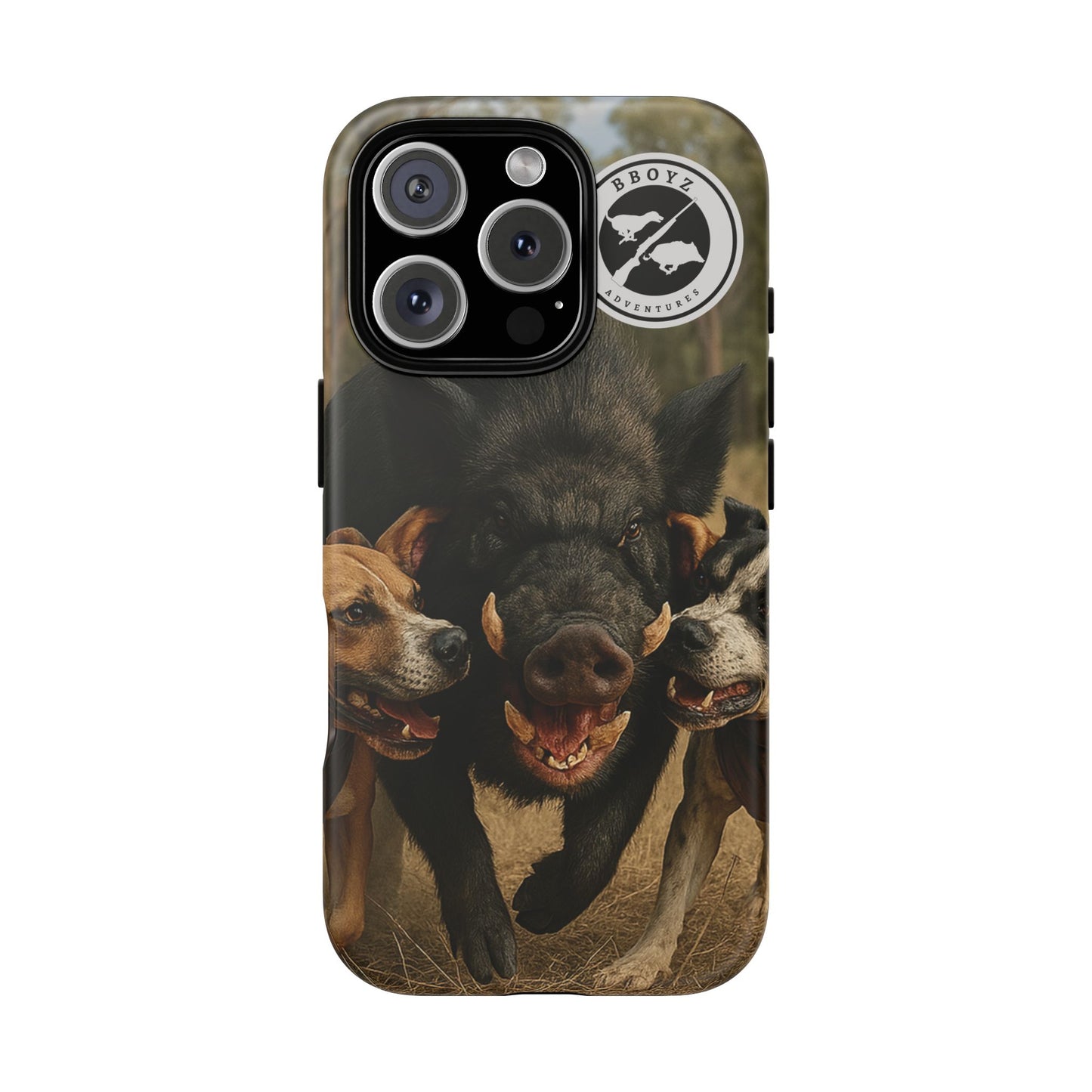 Tough Cases - Wild Boar & Dogs Phone Case - Adventure Vibe, Perfect Gift for Animal Lovers