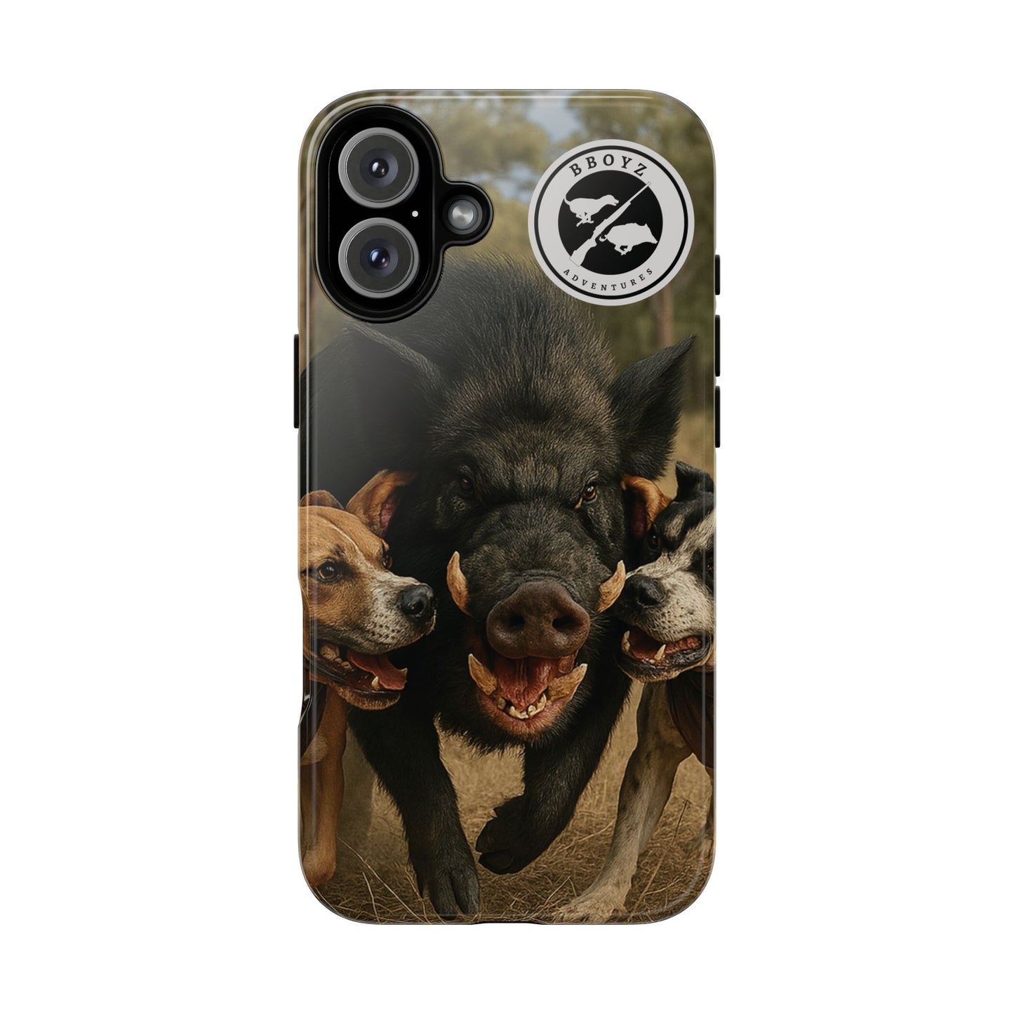 Tough Cases - Wild Boar & Dogs Phone Case - Adventure Vibe, Perfect Gift for Animal Lovers