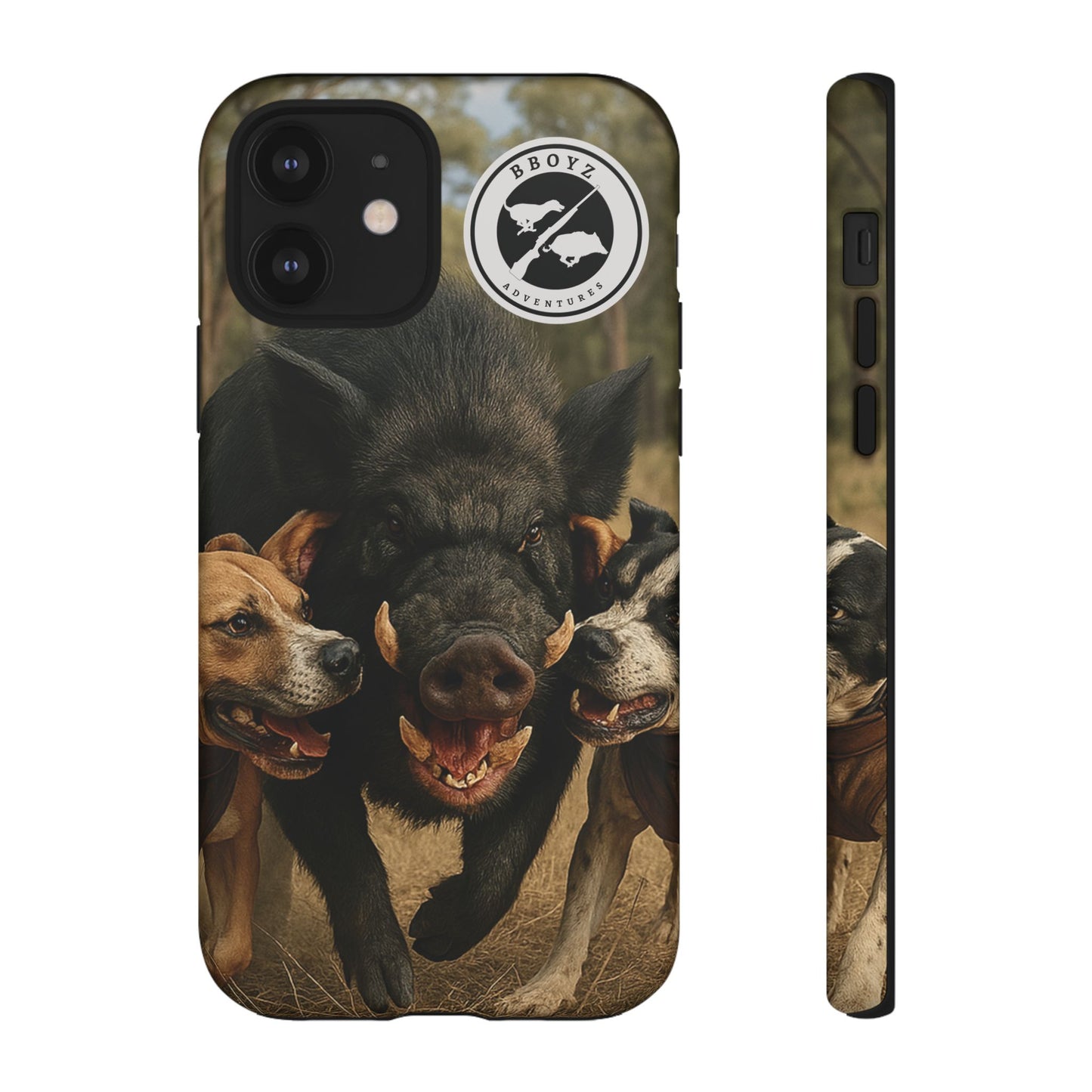 Tough Cases - Wild Boar & Dogs Phone Case - Adventure Vibe, Perfect Gift for Animal Lovers