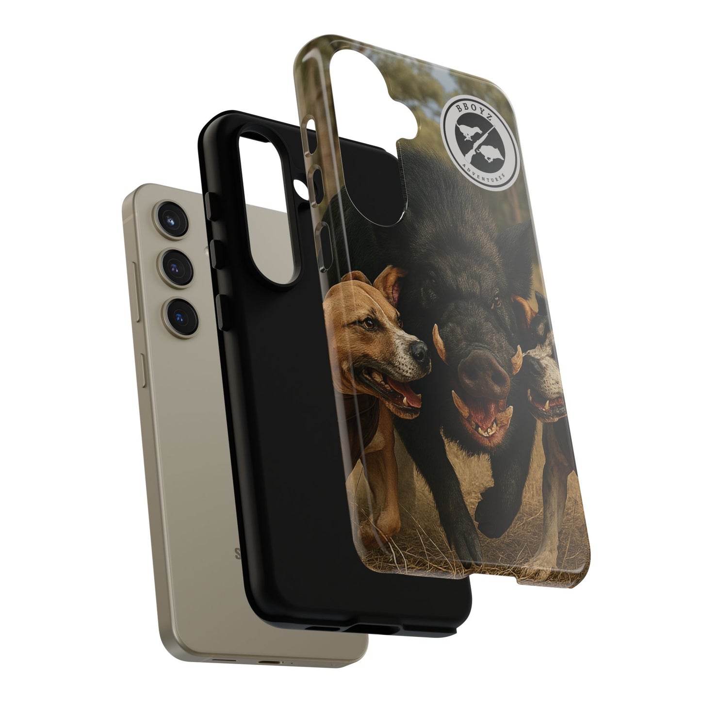 Tough Cases - Wild Boar & Dogs Phone Case - Adventure Vibe, Perfect Gift for Animal Lovers