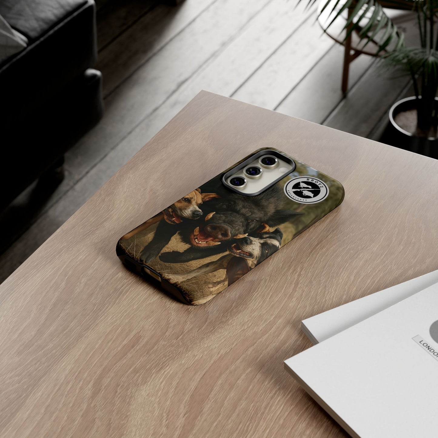 Tough Cases - Wild Boar & Dogs Phone Case - Adventure Vibe, Perfect Gift for Animal Lovers
