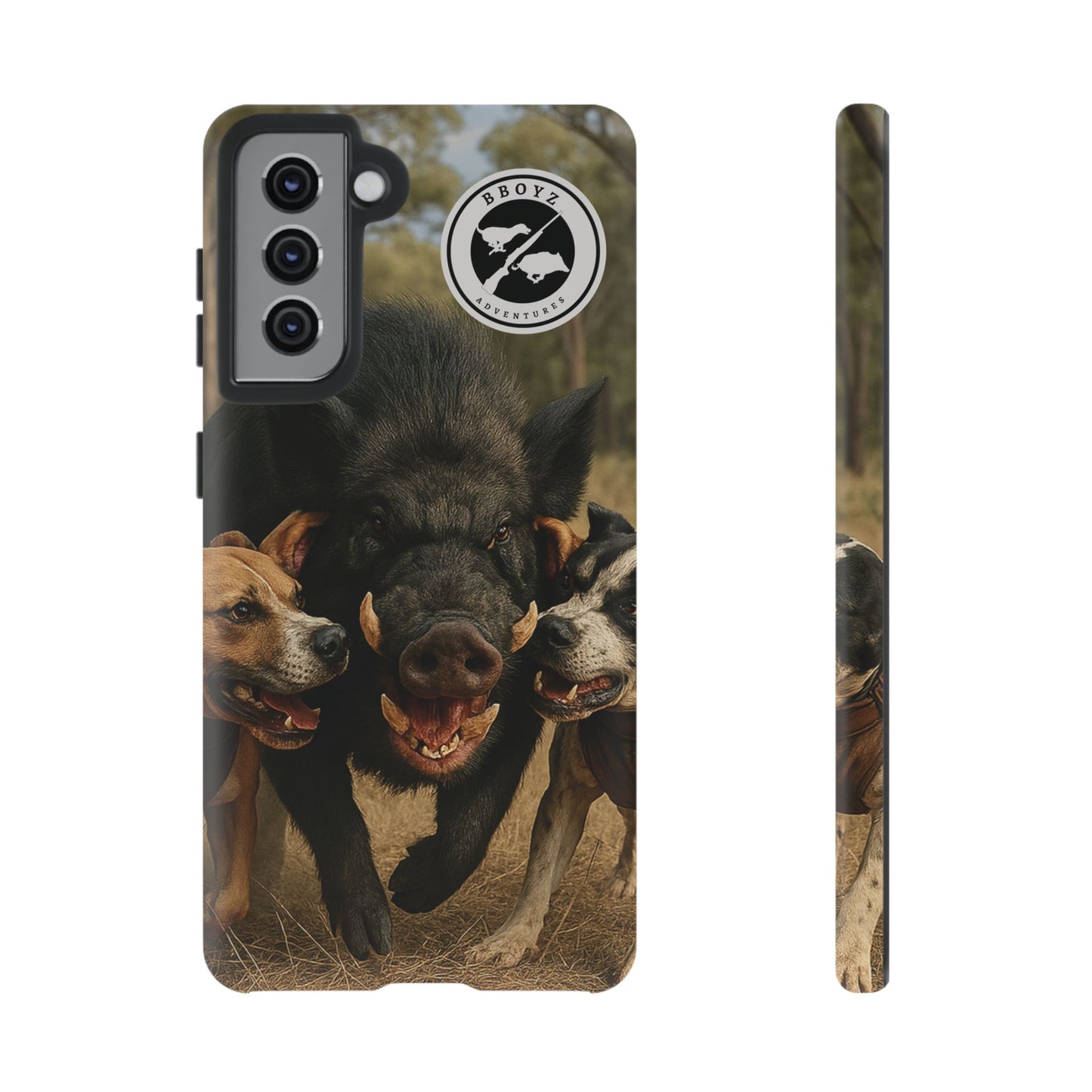 Tough Cases - Wild Boar & Dogs Phone Case - Adventure Vibe, Perfect Gift for Animal Lovers