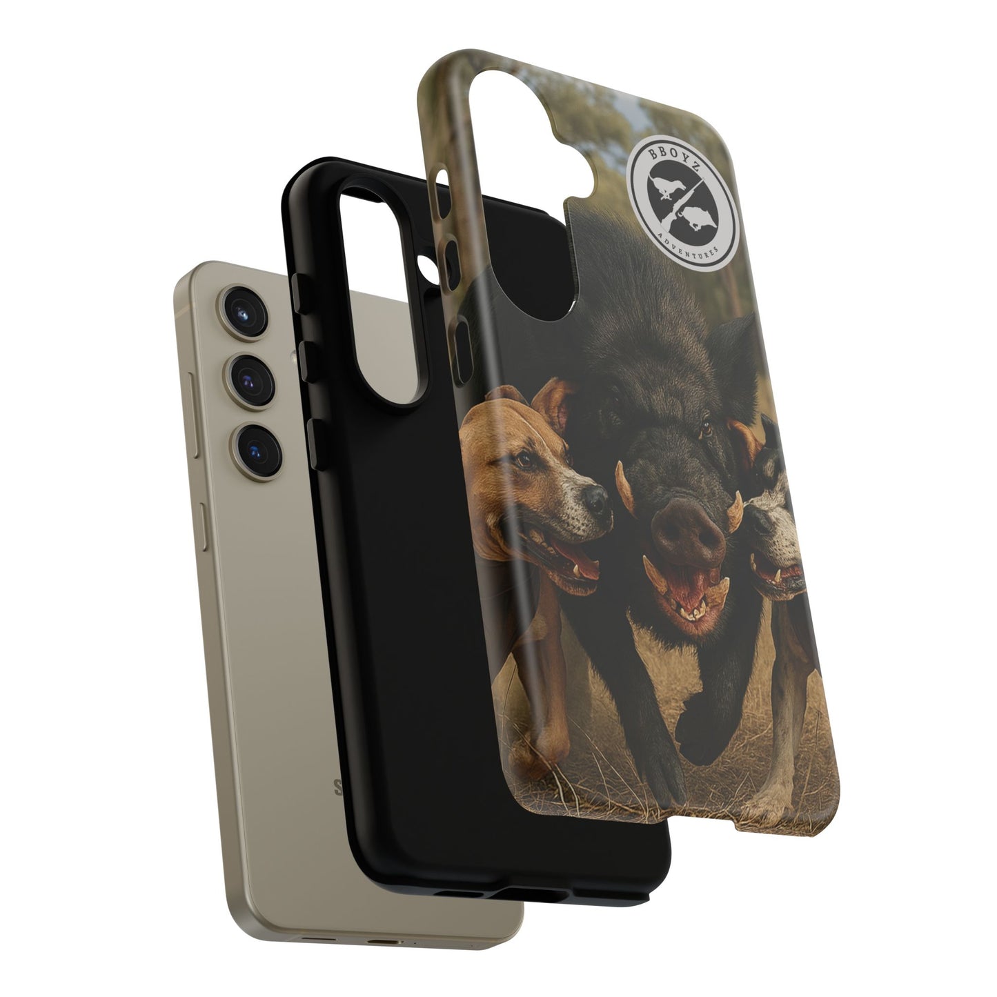 Tough Cases - Wild Boar & Dogs Phone Case - Adventure Vibe, Perfect Gift for Animal Lovers