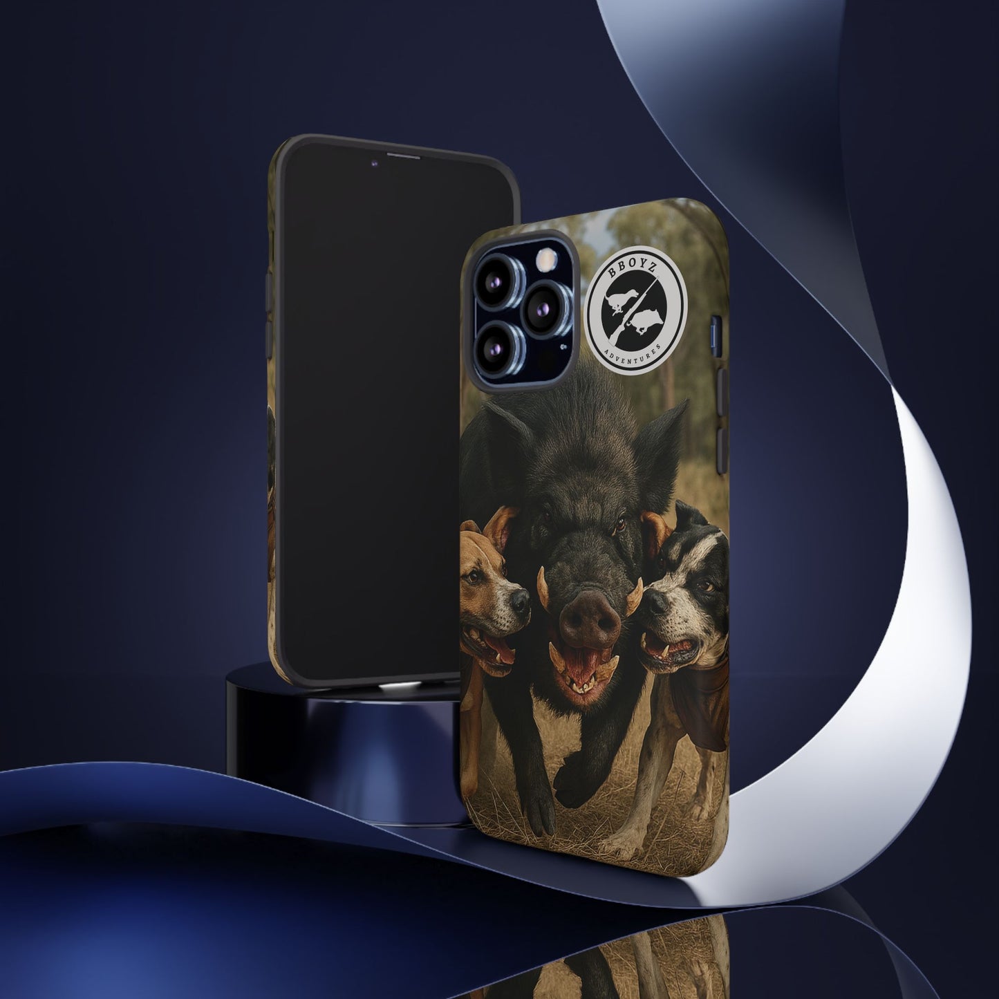 Tough Cases - Wild Boar & Dogs Phone Case - Adventure Vibe, Perfect Gift for Animal Lovers