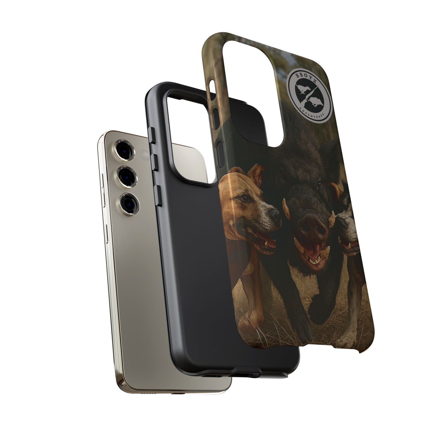 Tough Cases - Wild Boar & Dogs Phone Case - Adventure Vibe, Perfect Gift for Animal Lovers