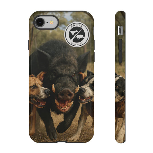 Tough Cases - Wild Boar & Dogs Phone Case - Adventure Vibe, Perfect Gift for Animal Lovers