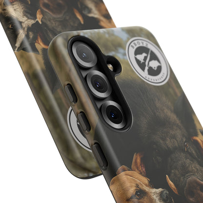 Tough Cases - Wild Boar & Dogs Phone Case - Adventure Vibe, Perfect Gift for Animal Lovers