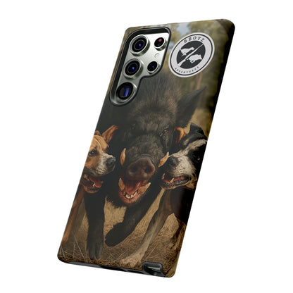 Tough Cases - Wild Boar & Dogs Phone Case - Adventure Vibe, Perfect Gift for Animal Lovers