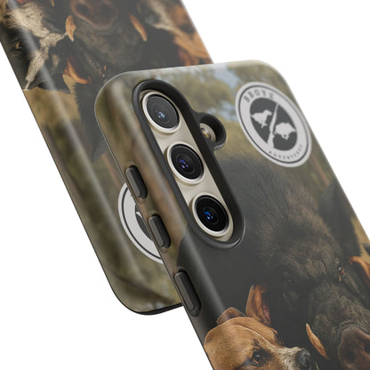 Tough Cases - Wild Boar & Dogs Phone Case - Adventure Vibe, Perfect Gift for Animal Lovers