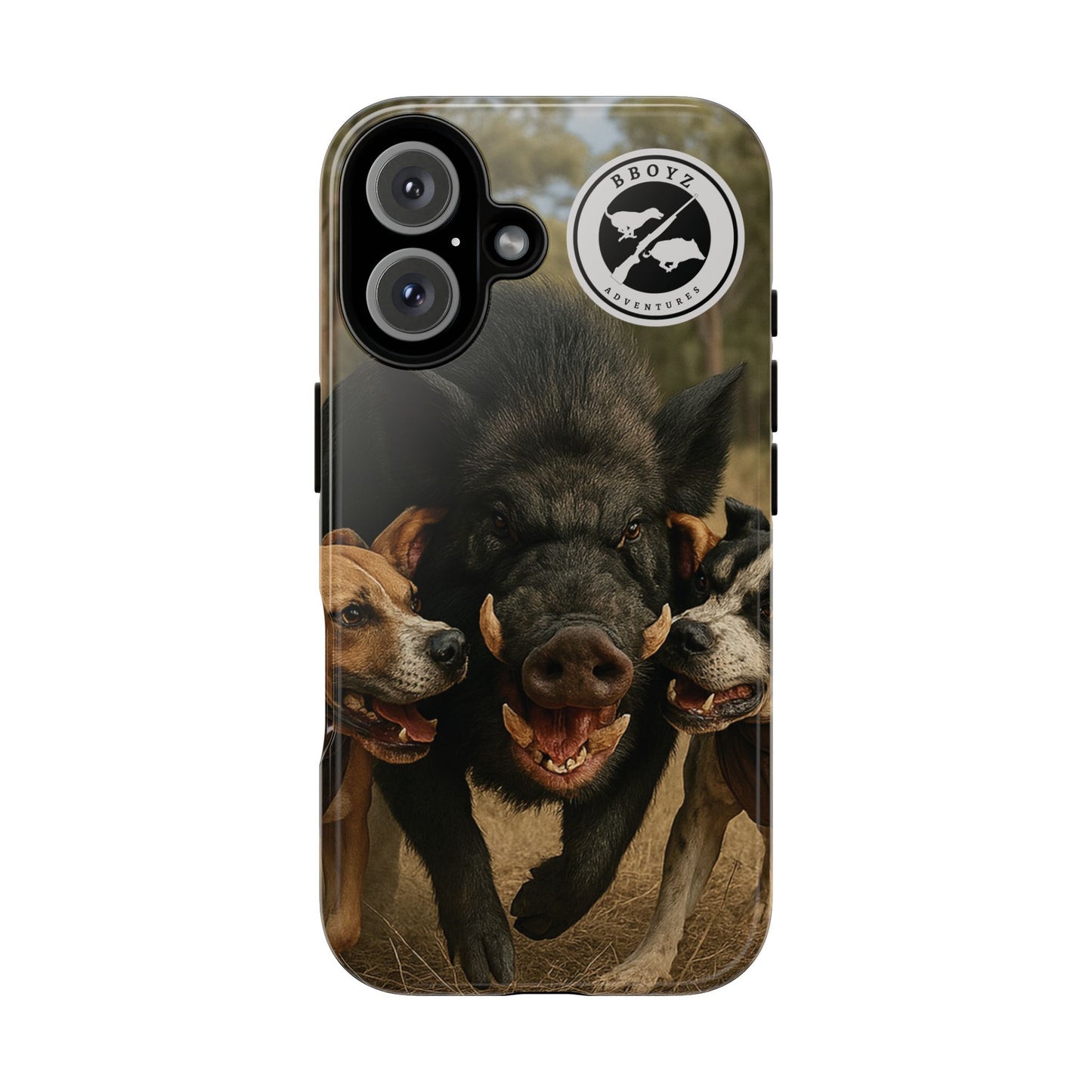 Tough Cases - Wild Boar & Dogs Phone Case - Adventure Vibe, Perfect Gift for Animal Lovers