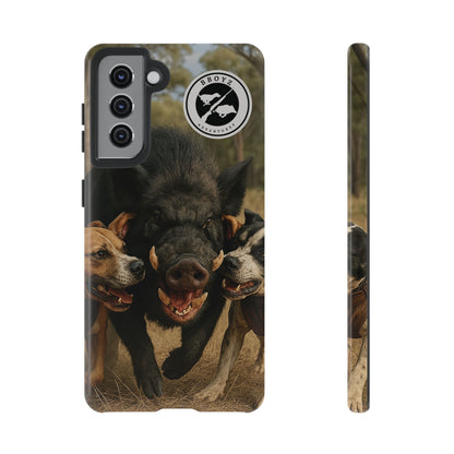 Tough Cases - Wild Boar & Dogs Phone Case - Adventure Vibe, Perfect Gift for Animal Lovers