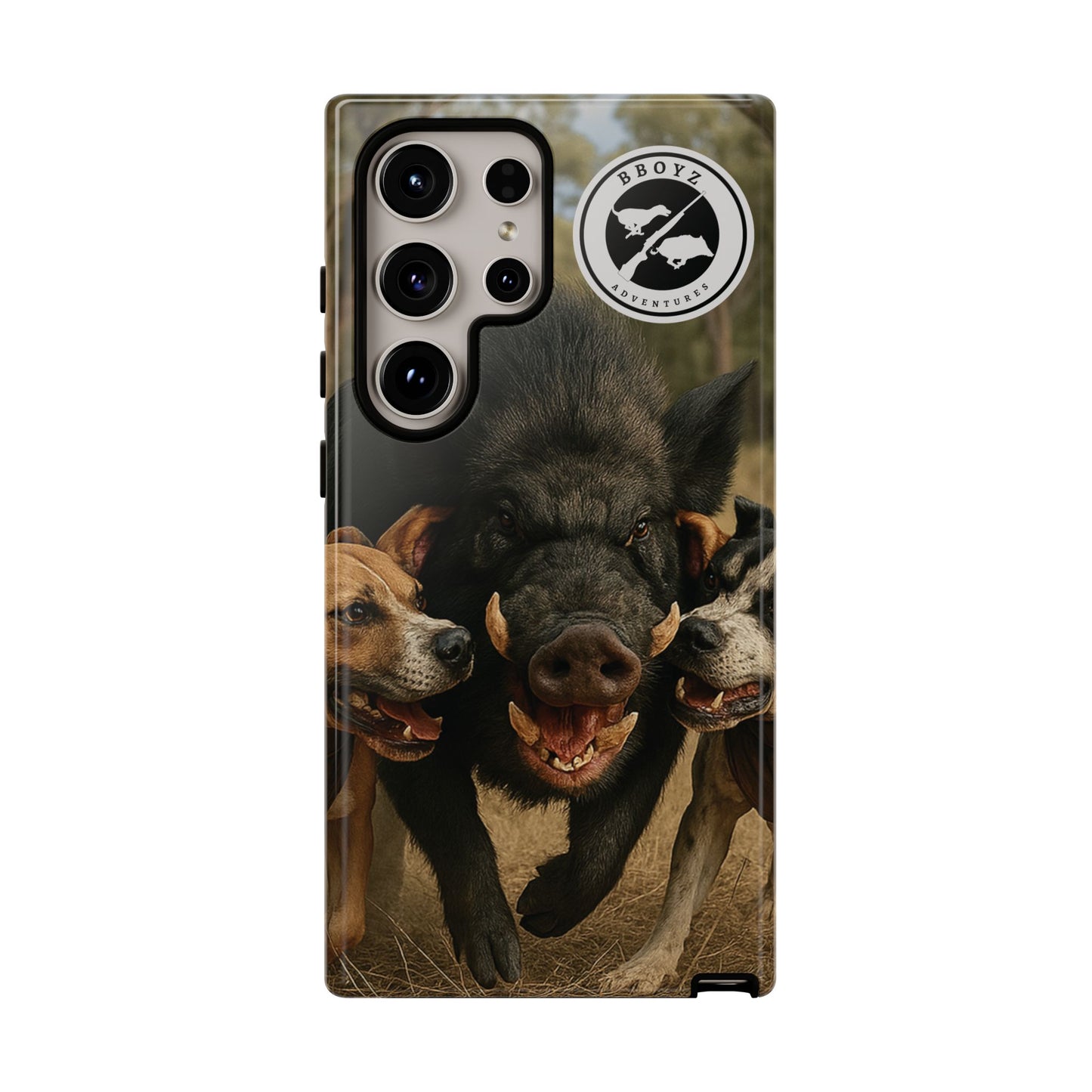 Tough Cases - Wild Boar & Dogs Phone Case - Adventure Vibe, Perfect Gift for Animal Lovers