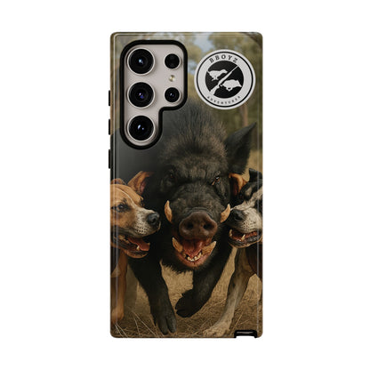 Tough Cases - Wild Boar & Dogs Phone Case - Adventure Vibe, Perfect Gift for Animal Lovers