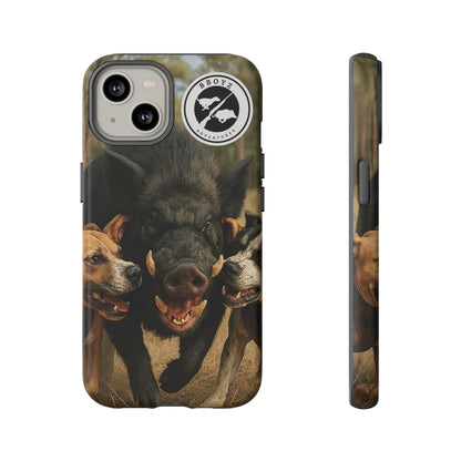Tough Cases - Wild Boar & Dogs Phone Case - Adventure Vibe, Perfect Gift for Animal Lovers